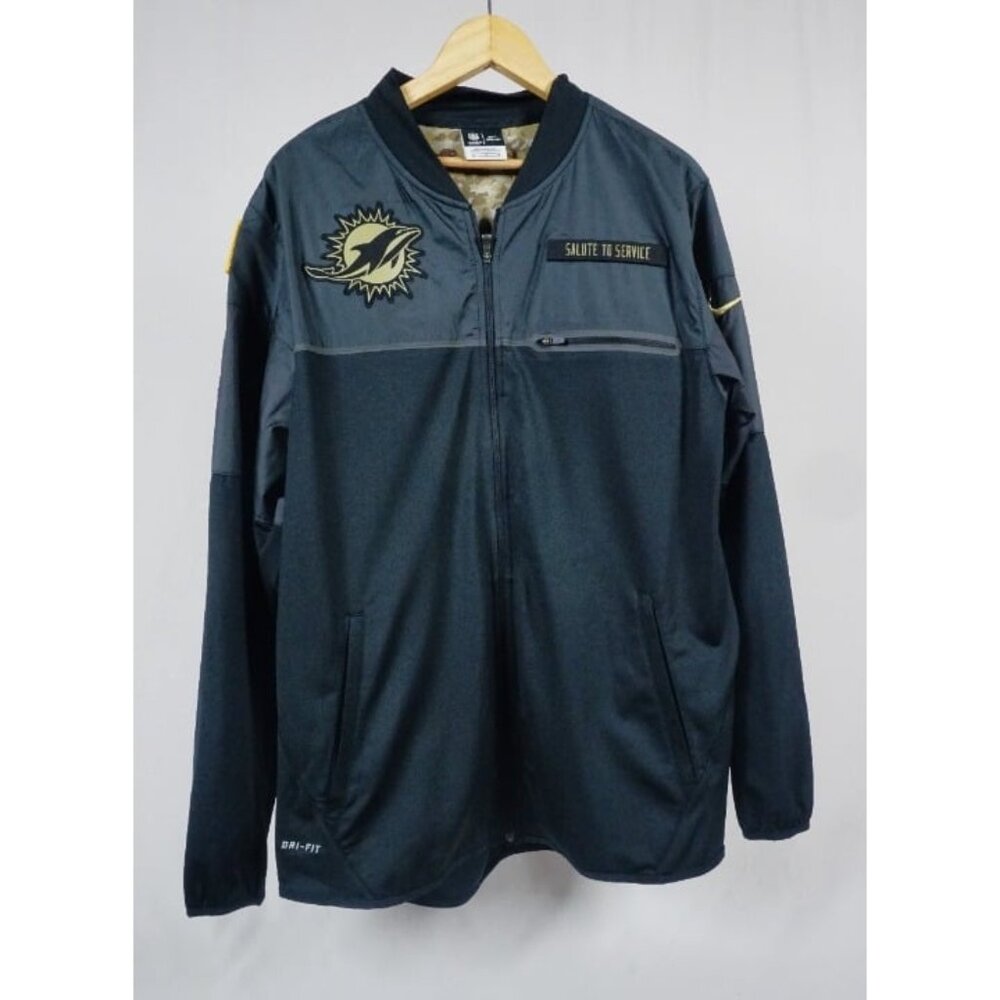 Miami Dolphins 2016 Nike NFL Salute to Service Hybrid Men's Jacket Size Medium